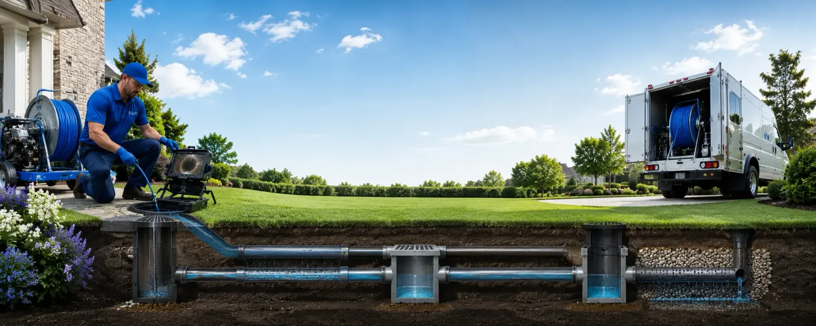 Outdoor drain cleaning information for West Bloomfield, MI